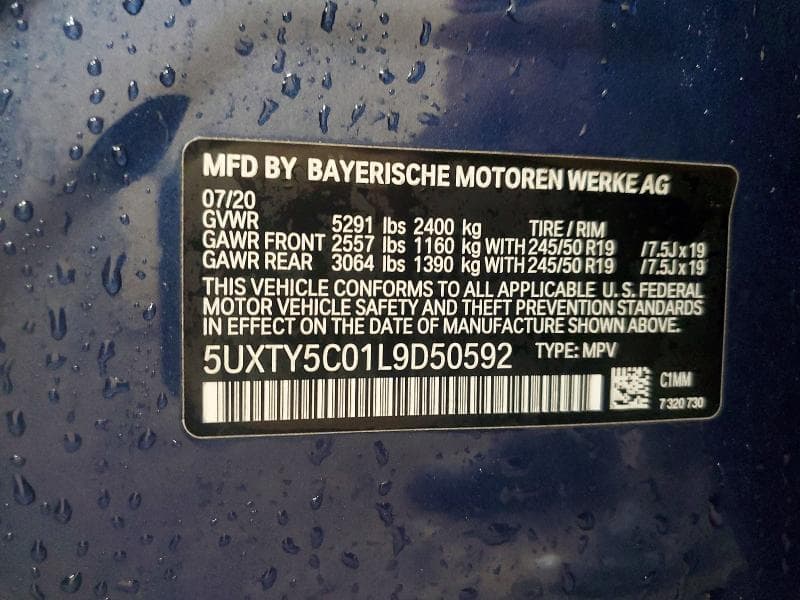2020 BMW X3 XDRIVE30I 13