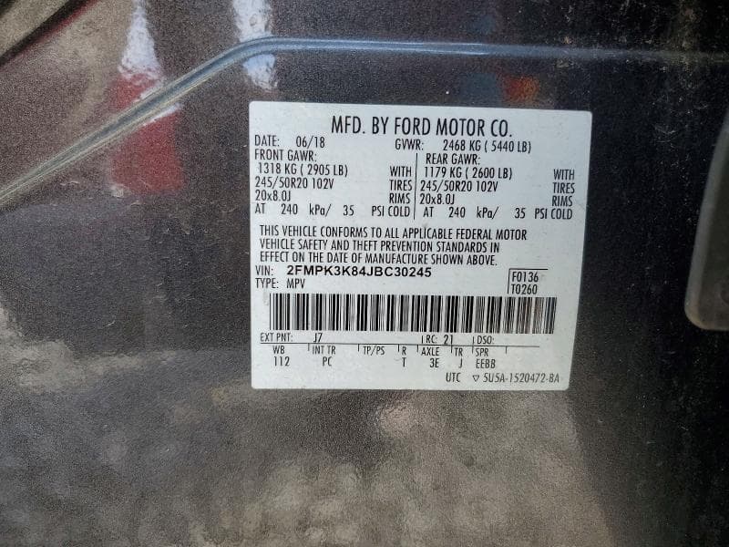 2018 FORD EDGE TITANIUM 13