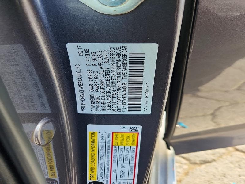 2018 HONDA ACCORD EXL 12