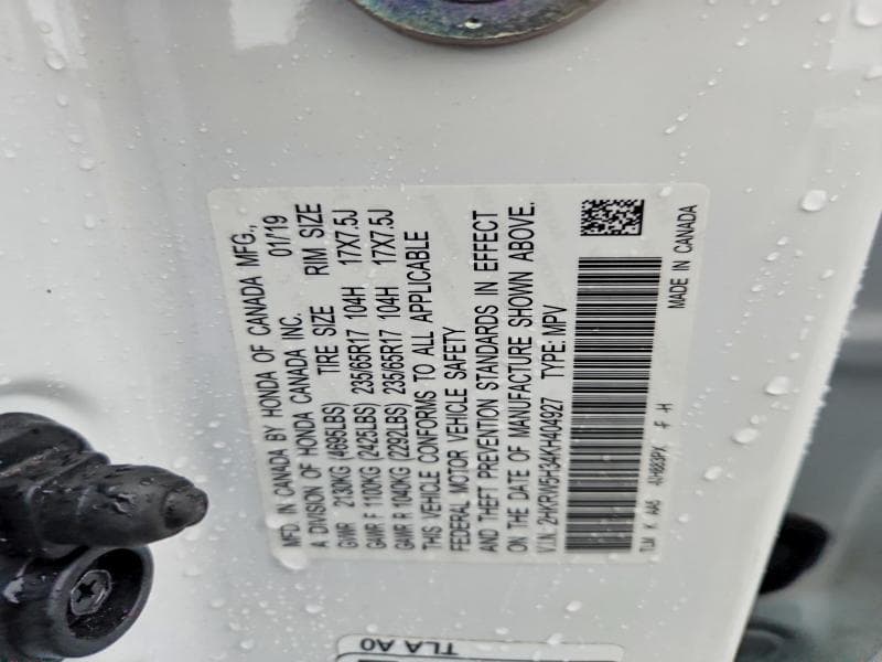 2019 HONDA CR-V LX 13