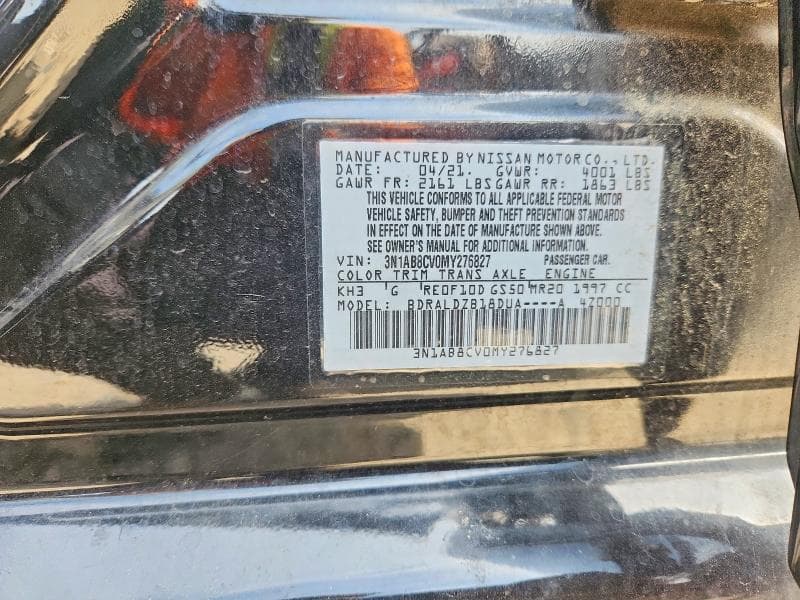 2021 NISSAN SENTRA SV 13
