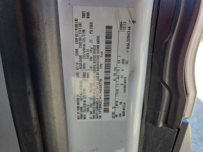 2018 FORD TRANSIT T-350 13