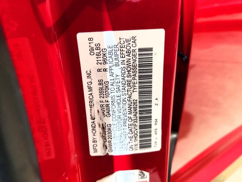 2018 HONDA ACCORD SPORT 12