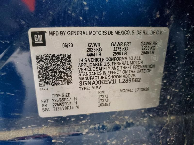 2020 CHEVROLET EQUINOX LT 14