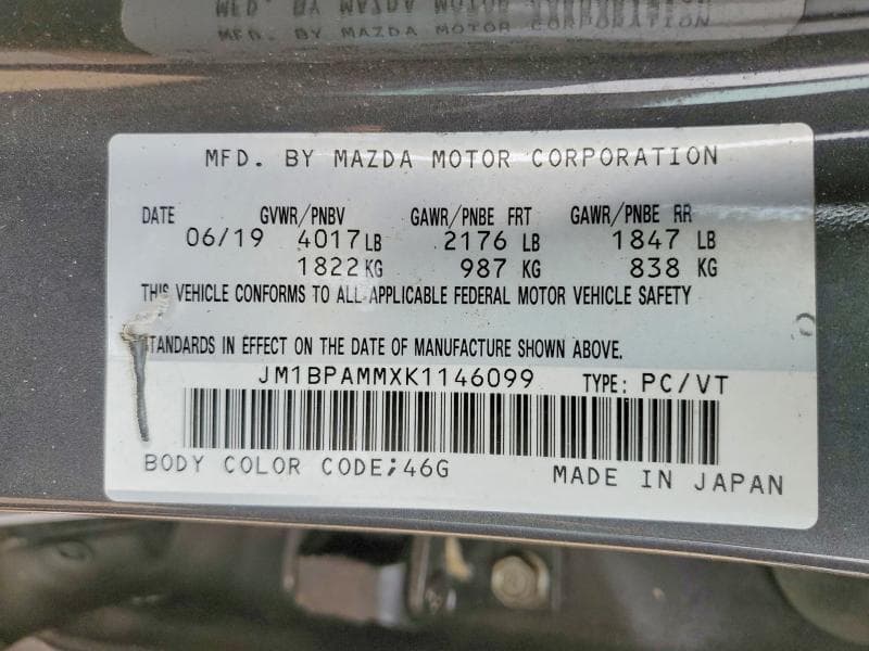 2019 MAZDA 3 PREFERRED 12