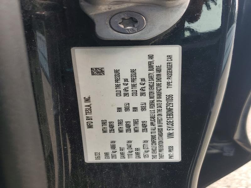 2022 TESLA MODEL 3 12