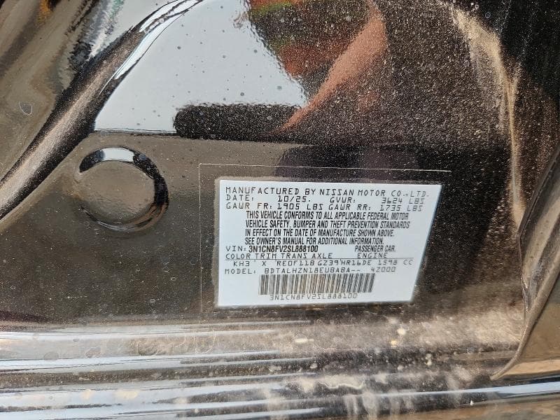 2025 NISSAN VERSA SR 12