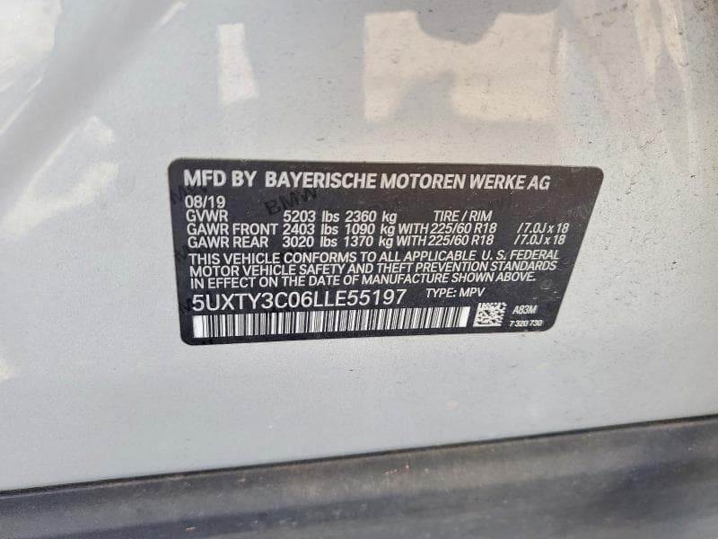 2020 BMW X3 SDRIVE30I 13