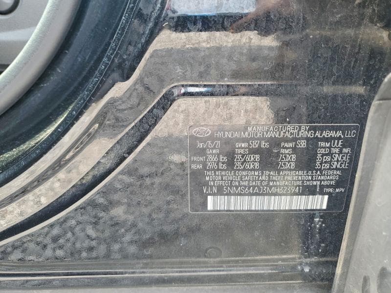 2021 HYUNDAI SANTA FE SEL 13