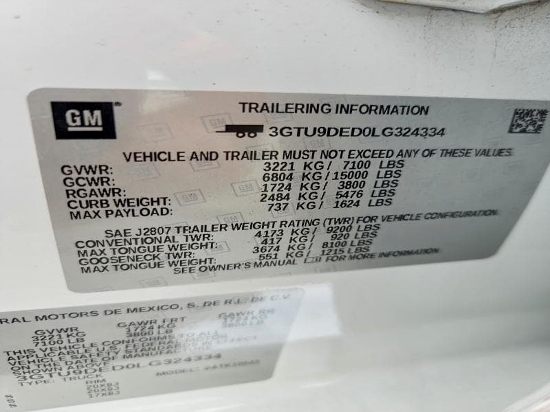 2020 GMC SIERRA K1500 SLT 12