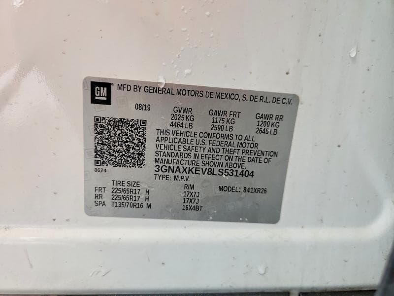 2020 CHEVROLET EQUINOX LT 12