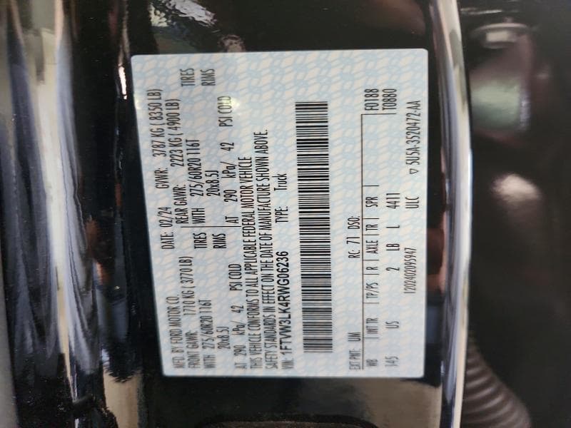 2024 FORD F150 LIGHTNING XLT LIGHTNING XLT 13