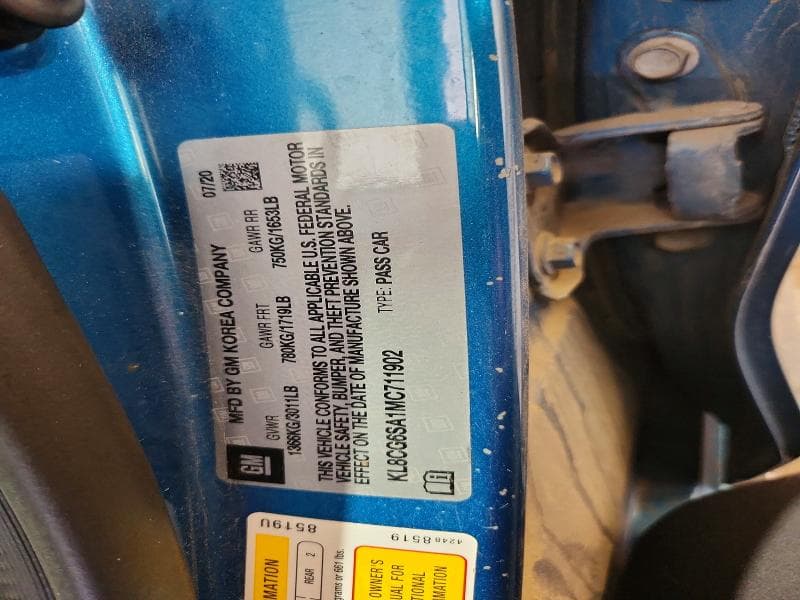 2021 CHEVROLET SPARK ACTIV 13