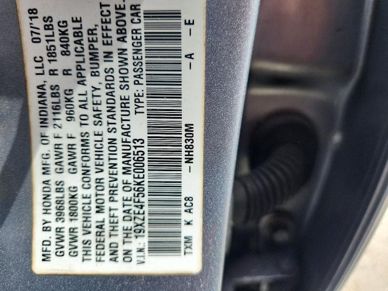 2019 HONDA INSIGHT EX EX 13