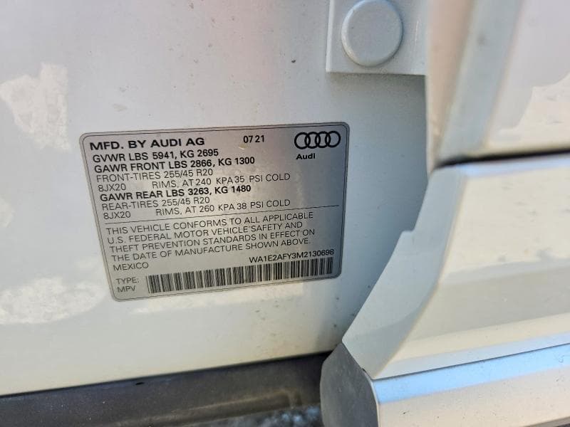 2021 AUDI Q5 E PREMIUM PLUS 13