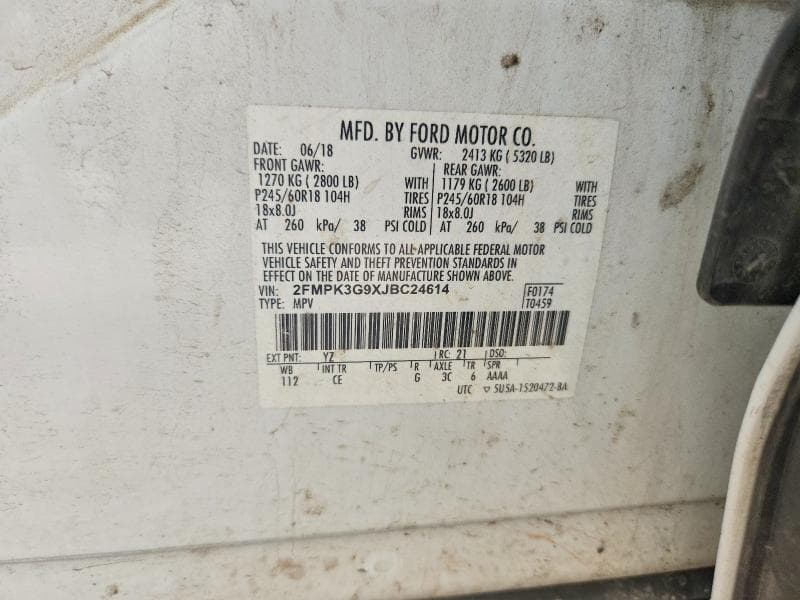 2018 FORD EDGE SE 12