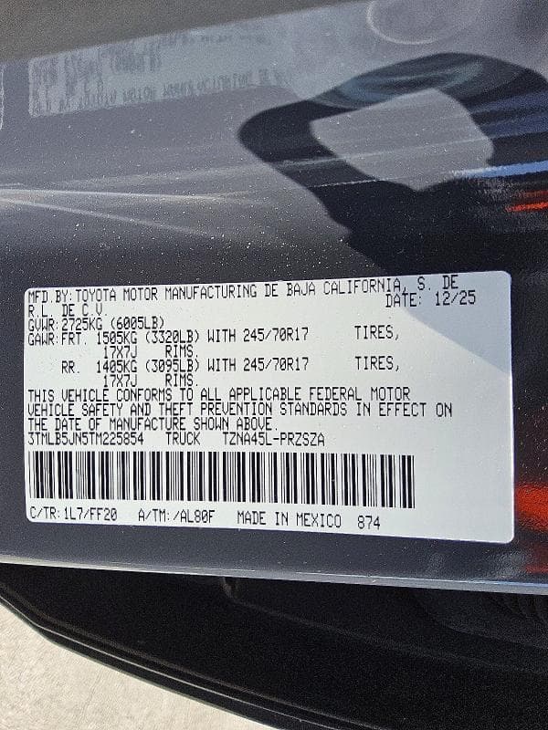 2026 TOYOTA TACOMA SR5 12