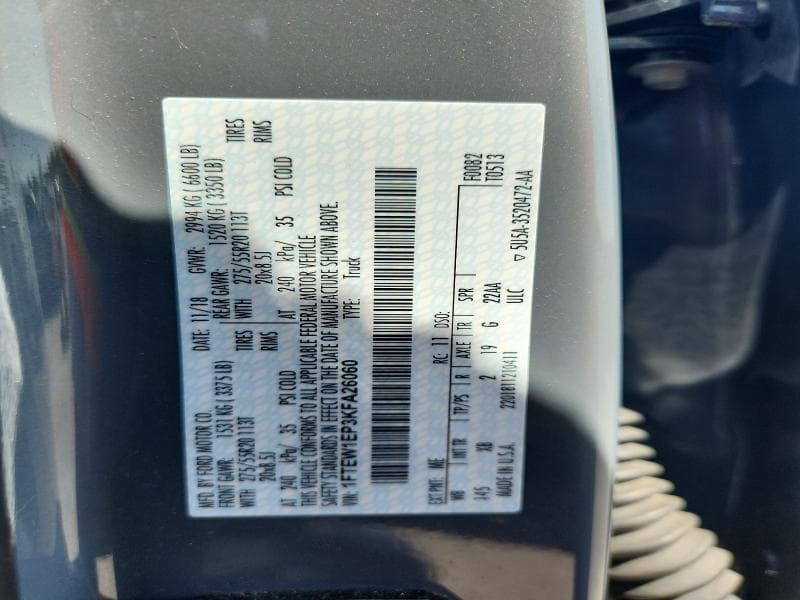 2019 FORD F150 SUPERCREW 13