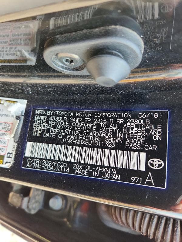 2018 TOYOTA C-HR XLE PREMIUM XLE PREMIUM 13