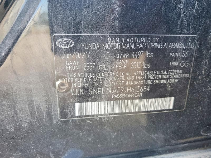 2018 HYUNDAI SONATA SE SE 12