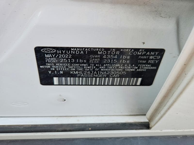 2022 HYUNDAI SONATA SE SE 12