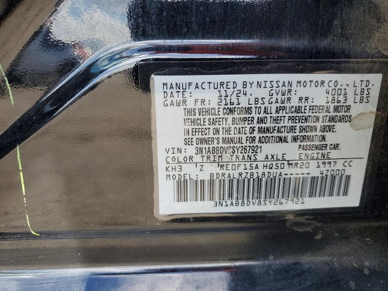 2025 NISSAN SENTRA SR 12