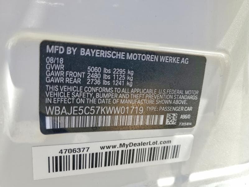 2019 BMW 540 I 13