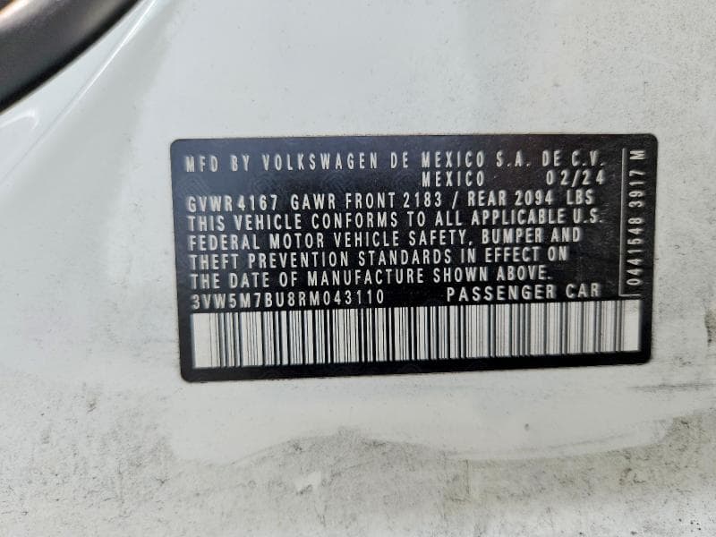 2024 VOLKSWAGEN JETTA S 12