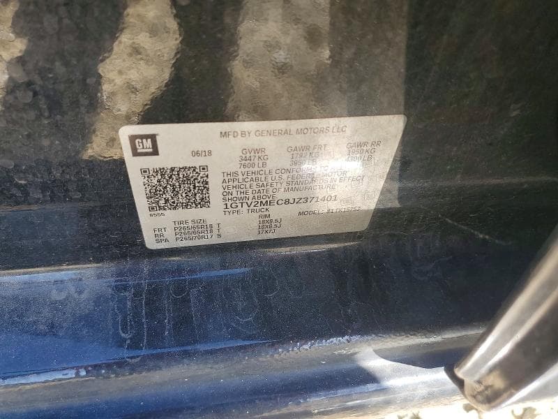 2018 GMC SIERRA K1500 SLE 12