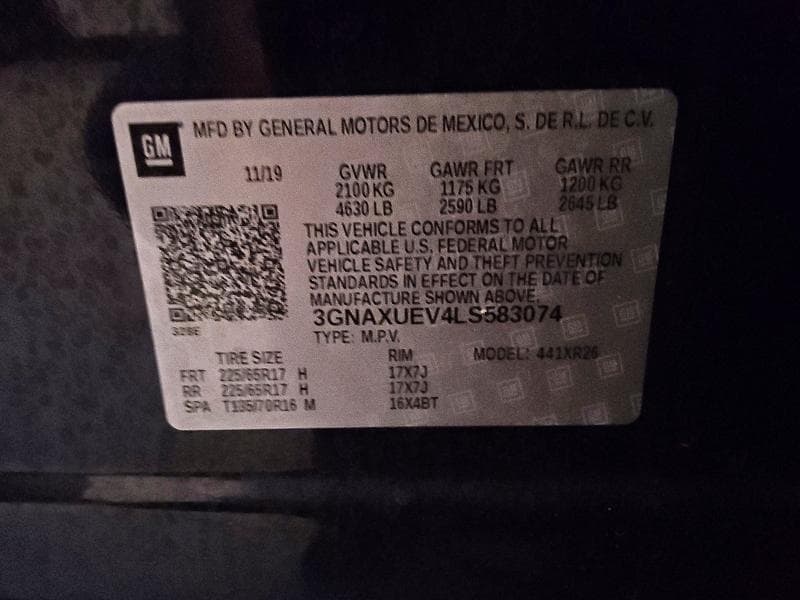 2020 CHEVROLET EQUINOX LT 13