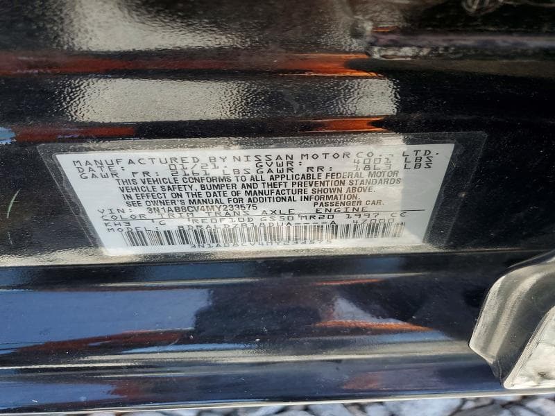 2021 NISSAN SENTRA SV SV 12