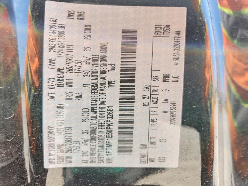 2023 FORD F150 13