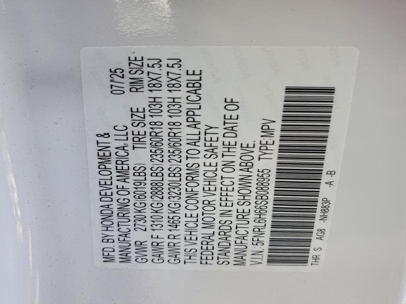 2025 HONDA ODYSSEY EXL 14