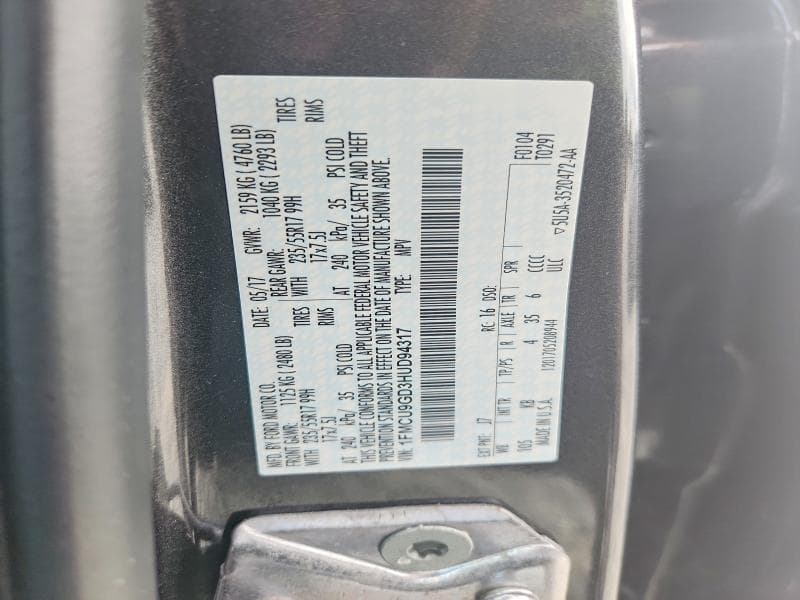 2017 FORD ESCAPE SE 12