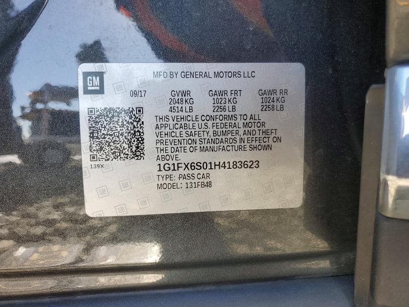 2017 CHEVROLET BOLT EV PREMIER PREMIER 13