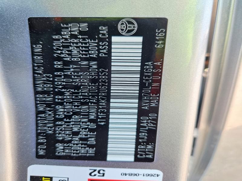 2024 TOYOTA CAMRY XLE 12