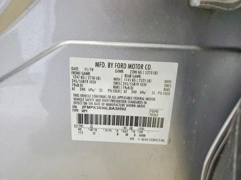 2020 FORD EDGE TITANIUM 13