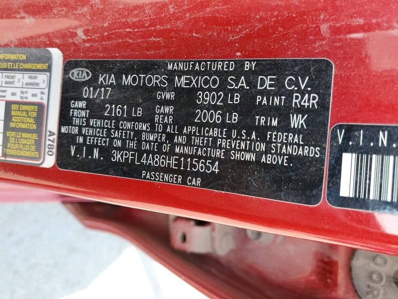 2017 KIA FORTE EX 12