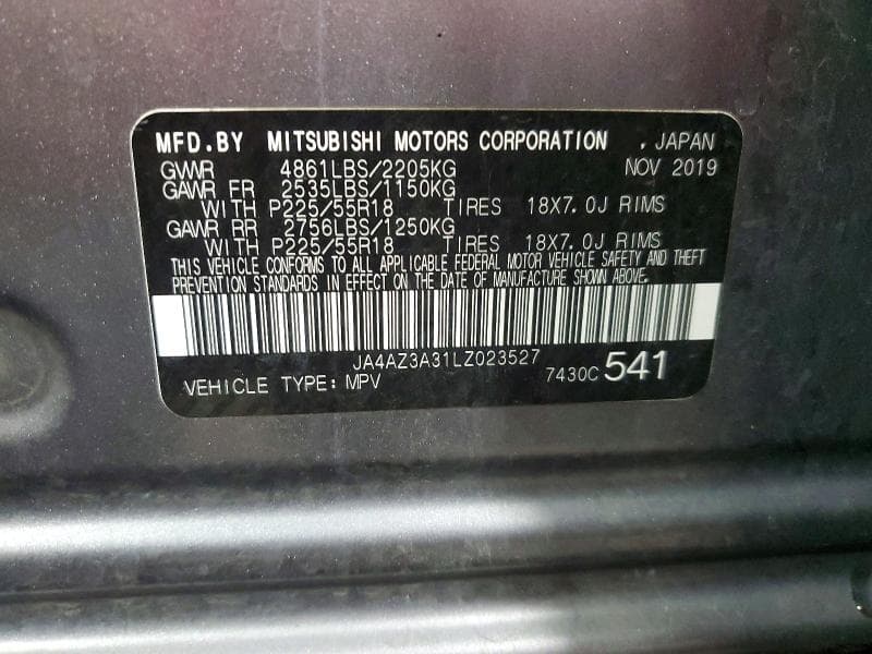 2020 MITSUBISHI OUTLANDER SE 12