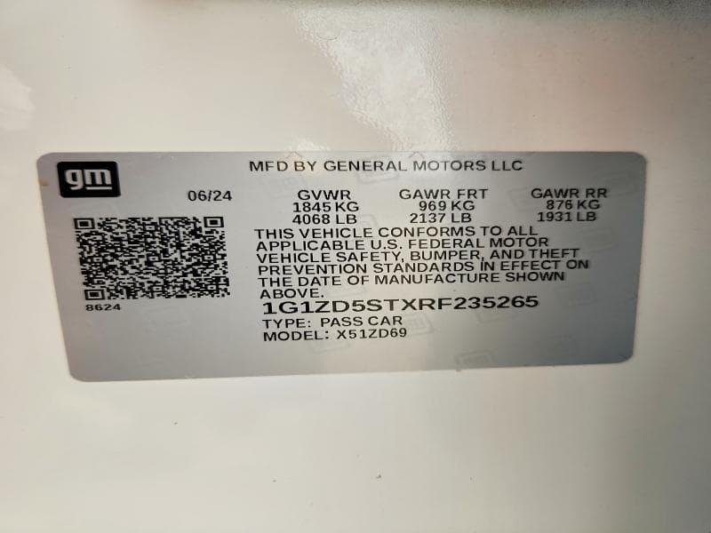 2024 CHEVROLET MALIBU LT 12
