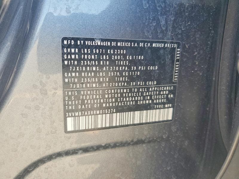 2024 VOLKSWAGEN TIGUAN SE 13