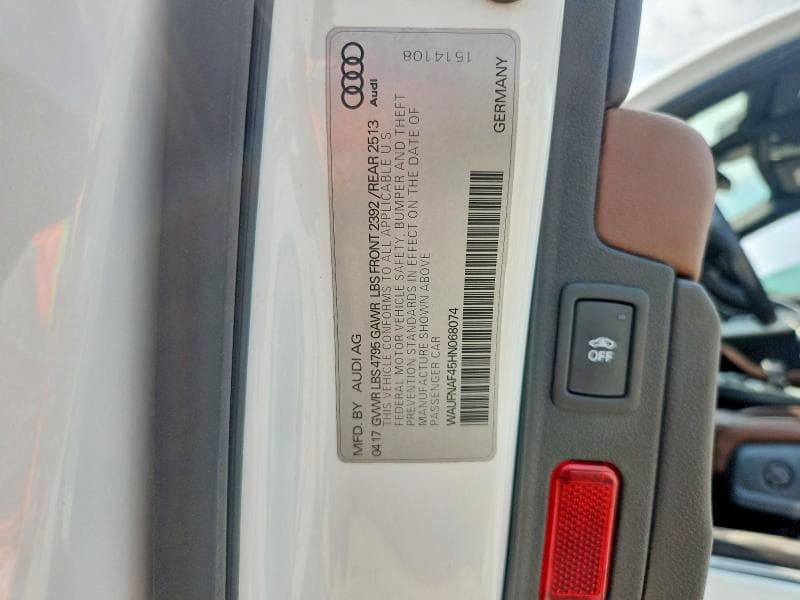 2017 AUDI A4 PRESTIGE 12