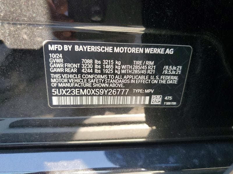2025 BMW X7 XDRIVE40I 14