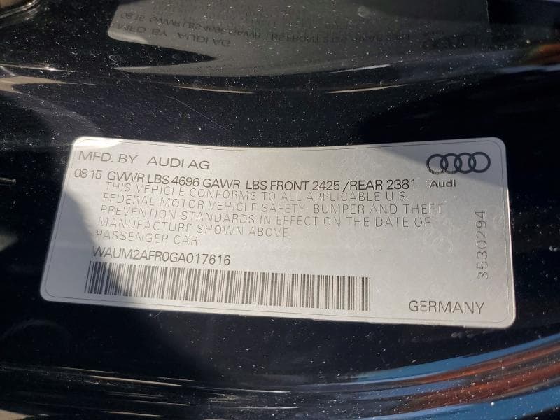 2016 AUDI A5 PREMIUM PLUS S-LINE 12