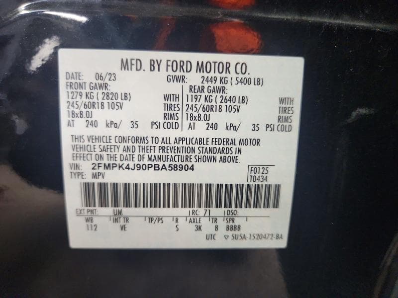 2023 FORD EDGE SEL 12