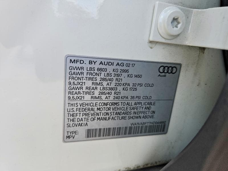 2017 AUDI Q7 PRESTIGE 13