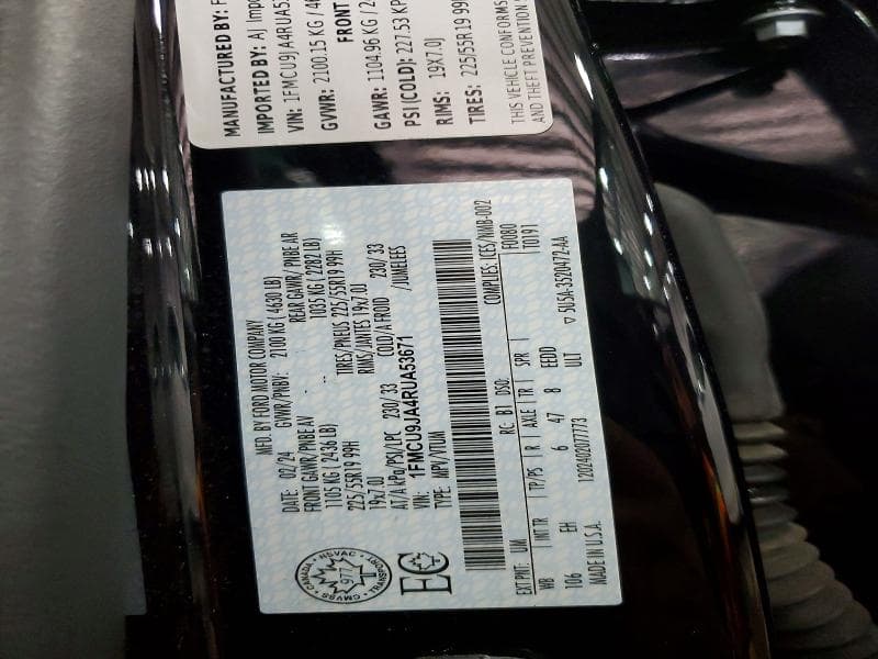 2024 FORD ESCAPE PLATINUM 12