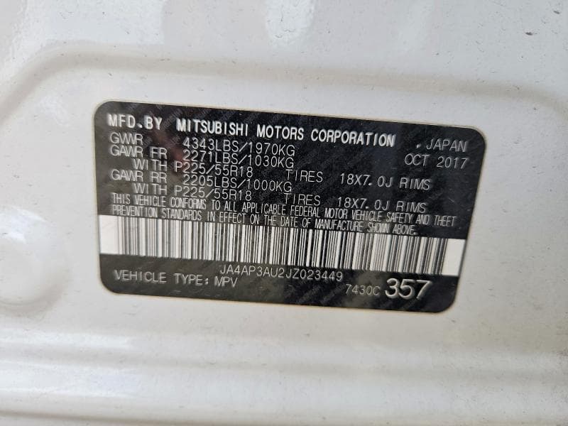 2018 MITSUBISHI OUTLANDER SPORT ES 12