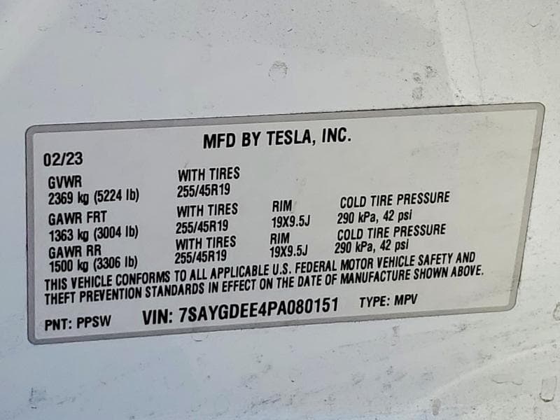 2023 TESLA MODEL Y 12