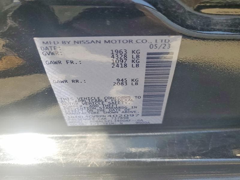 2023 NISSAN ALTIMA SR 12